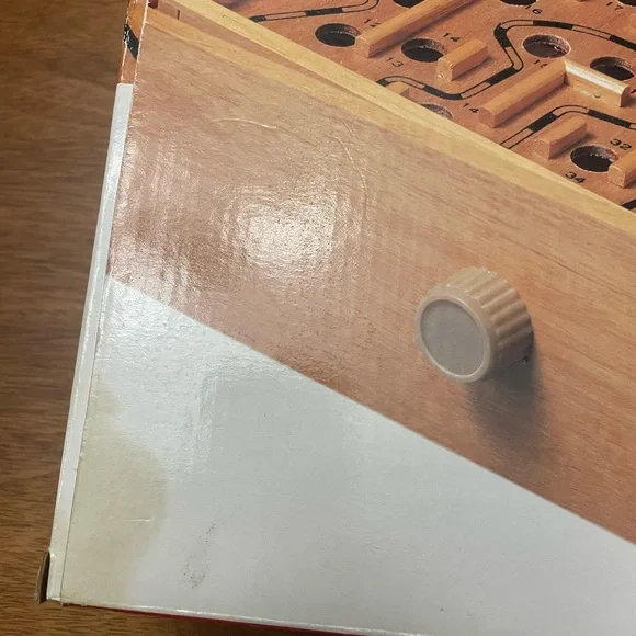 Solid Wood Labyrinth Game - Brown - Picture 6 of 7
